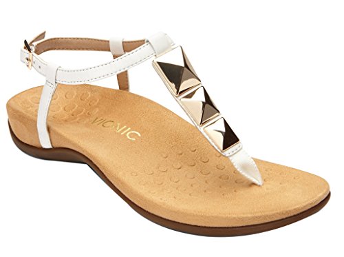 Vionic Rest Nala - Women's T-Strap Sandal White - 9 Medium