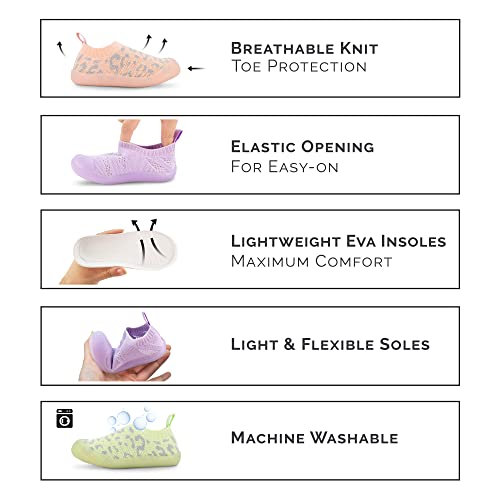 Image of JAN & JUL Slip-on Knit Shoes, Machine Washable and Lightweight Sneakers for Toddler Boys and Girls