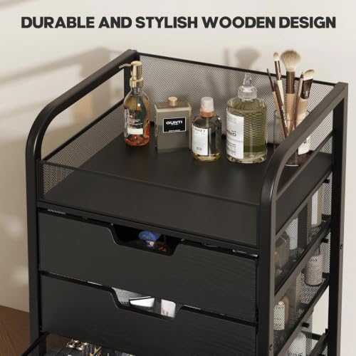 SEFILENCE Makeup Cart Organizer with 4 Drawers and Dividers by SEFILENCE - Image 4