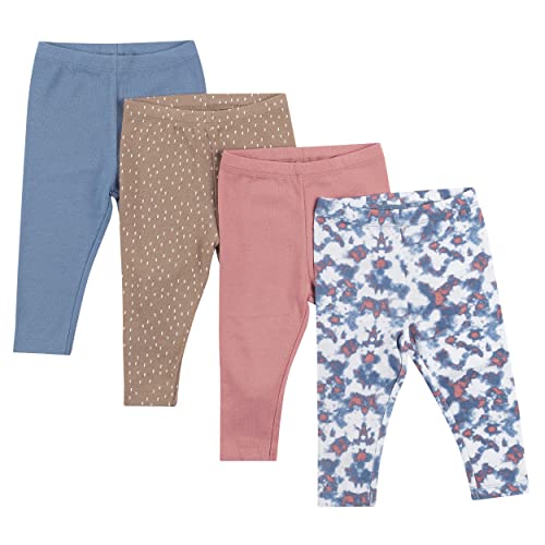 Hanes Baby Leggings, Ultimate Flexy Knit Pants Boys & Girls, 3-Pack, Dusty Blue/Tan/Pink, 12-18 Months #TOP13