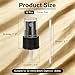 Sanyangboli 12PCS Black Spray Tops for PET Bottles 410/20mm Plastic Spray Nozzles Replacements Fine Mist Sprayer Pump Top with Clear Lid