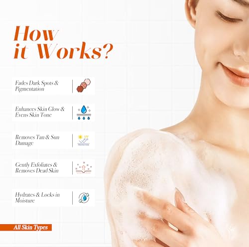 Glutalight Papaya Soap | Glutathione & Papaya Extract | Body Tan Removal Soap | Fades Pigmentation & Dark Spots | Exfoliate Dead Skin Cells | Bathing Soap for Face & Body | Soap For Bath - Pack of 1