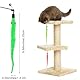 Bremorou 25 Stück Katzenwurm Spielzeug Katzenangel Spielzeug Katze Ersatz Kätzchenstab Nachfüllung Katzenwurmspielzeug Nachfüllpackungen Katzenstab für Kätzchentraining