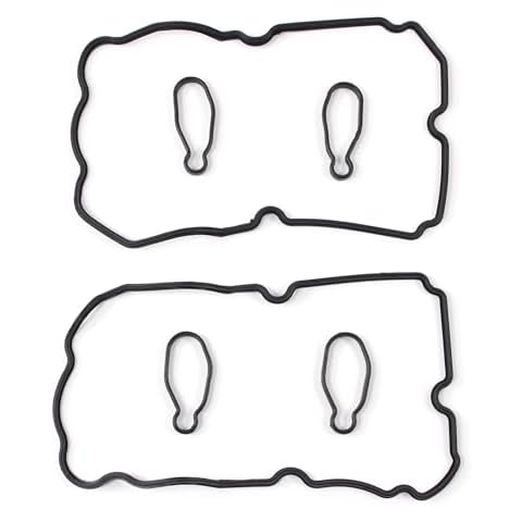 AUCERAMIC VS50620R Valve Cover Gasket with Spark Plug Seals Replacement for 2004-2020 Saab Subaru Model 9-2X Baja Forester Impreza Legacy Outback WRX WRX STi 2.5L H4 2458cc OE # 13270AA190, 13272AA140 Cover