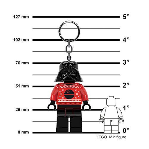 LEGO Star Wars - Large 3 Inch Tall Figure Key Light - Darth Vader Holiday Ugly Sweater (KE173H) - Image 3