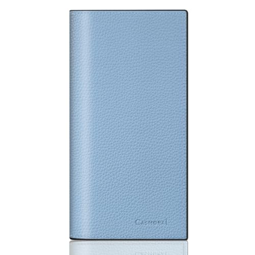 Image of CASMONAL Checkbook Cover for Women & Men, PU Leather Wallet RFID Blocking