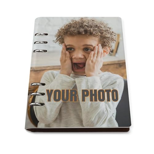 Genérico Cuaderno A5 Personalizado, personalizado con foto o texto, Cumpleaños Hombre Mujer Adultos Niño Scolar