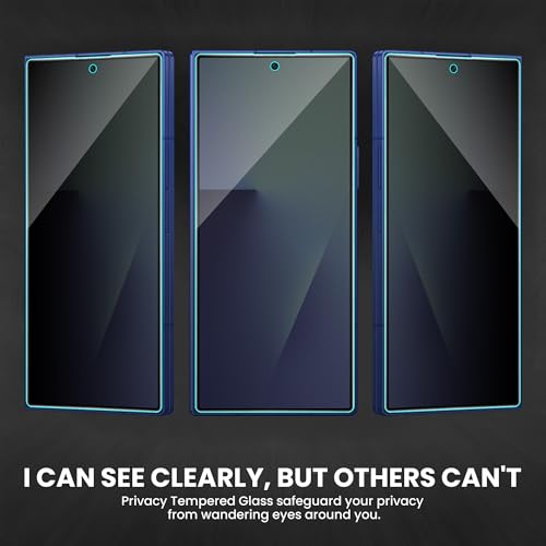 Image of ArmourPro Anti-Spy Matte Privacy Tempered Glass for Samsung Galaxy Z Fold 7 with Edge to Edge Protector Coverage and Easy Installation kit | Black, Pack of 2
