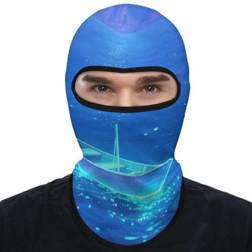 Balaclava para Hombre Mujer - Cubrebocas Fluorescente con Protección UV para Ciclismo, Esquí, Correr | Antiviento y Protector Solar miniatura 1