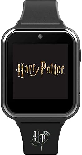Accutime Kids Harry Potter Educational Learning Touchscreen Black Smart Watch Toy with Black Strap for Girls, Boys, Toddlers – Selfie Cam, Games, Alarm, Calculator, Pedometer (Model: HP4096AZ) Accutime Kids Harry Potter Educational Learning Touchscreen Black Smart Watch Toy with Black Strap for Girls, Boys, Toddlers – Selfie Cam, Games, Alarm, Calculator, Pedometer (Model: HP4096AZ)