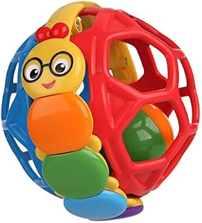 Baby Einstein Bendy Ball Easy Grasp Oball Rattle BPA-free Toy, Ages 3 Months+