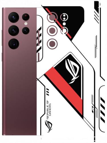 Image of AtOdds - Full Body Back Screen Guard Protector Film - Lamination Wrap Skin Sticker Compatible with Samsung Galaxy S22 Ultra | Scratchproof Matte Finish (RogRed)