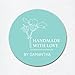 Custom Made with Love Stickers, Handmade Gift Stickers, Personalized Food Labels, Favor Labels, Baked Good Stickers