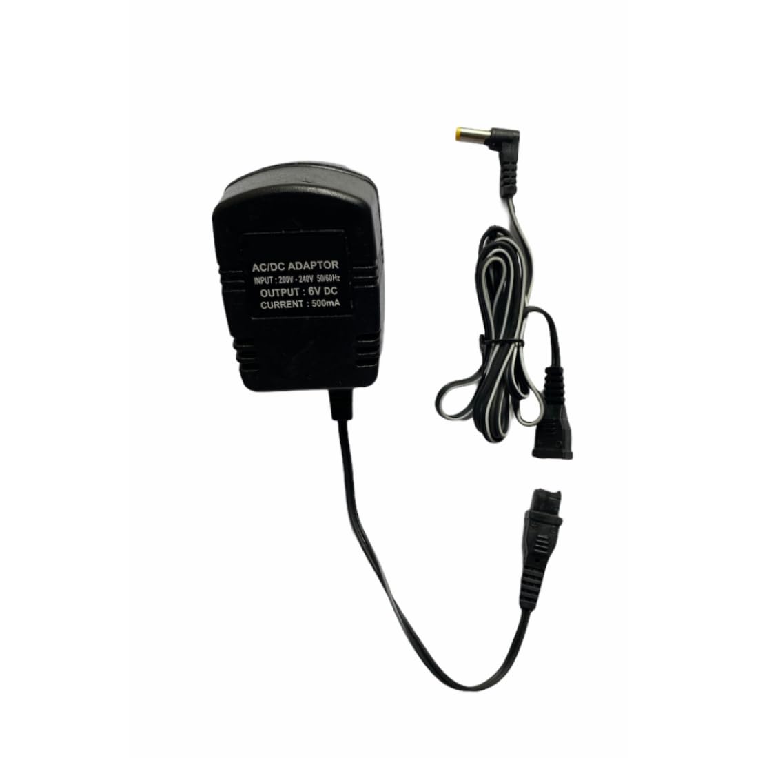 Upix 6V 500mA Power Adapter (with DC Pin), Power Supply AC Input 200-240 V for Toys, Cordless Phones, CCTV Camera, Solar Light, Modem, LCD/LED Monitor, TV Tuner Card, Modem, Router, Weighing Scale
