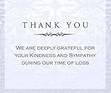 Elcer 20 Celebration of life Funeral thank you cards with envelopes Sympathy acknowledgment memorial Thank you Cards