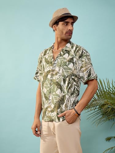 Image of MASCLN Sassafras Men's Printed Relaxed Fit Shirt