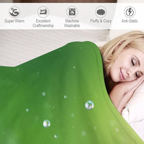 Couverture grenouille flannel lavable pour finir avec les plaids rudes
