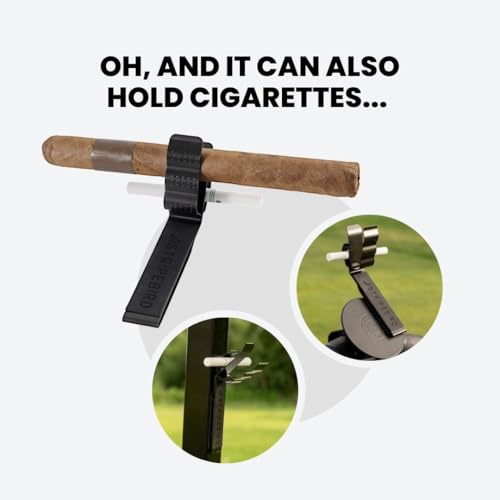 Stripebird Magnetic Golf Cigar Holder - Durable Aluminum Alloy with Neodymium Magnets - Magnetically Attached to Golf Cart, Irons, Push Cart & Hub Mount - Easy Clamp Design & Cigar Clip - Image 5