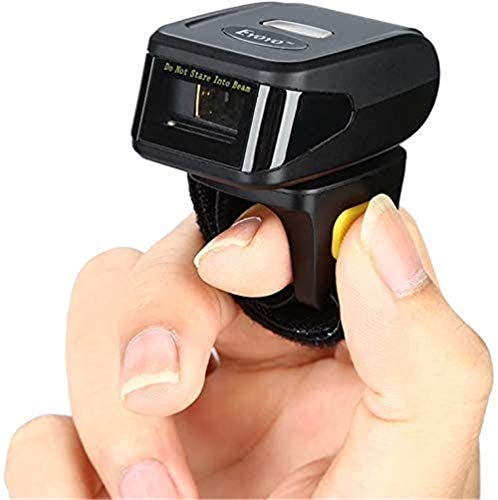 1D Wireless Barcode Ring Scanner, Kompatibel Mit Bluetooth Und 2,4 Ghz Wireless-Funktion Und Kabelverbindung, Tragbarer Tragbarer