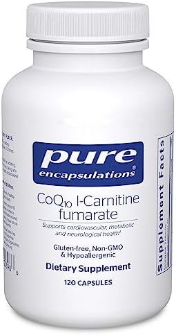 Pure Encapsulations CoQ10 l-Carnitine Fumarate | Ultra-Charged Cardiovascular Support | 120 Capsules