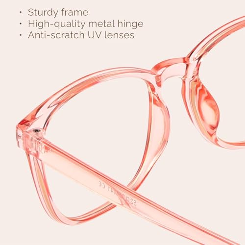 Image of MIGSIR Blue Light Blocking Glasses for Computer Gaming, Fashion Fake Helps Reduce Screen Fatigue Eyeglasses for Women Men