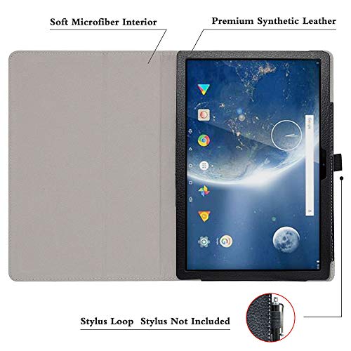 Bige For Dragon Touch Notepad 102 Case,Pu Leather Folio 2-Folding Stand Cover For Dragon Touch Notepad 102/Teclast P20Hd/Teclast M40/Blackview Tab8/Winnovo P20 10.1" Tablet,Love Tree #TOP3