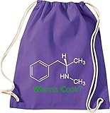 Cotton gymsac Sac de sport Sac de gym Wanna Cook ? sruktur Formule, purple