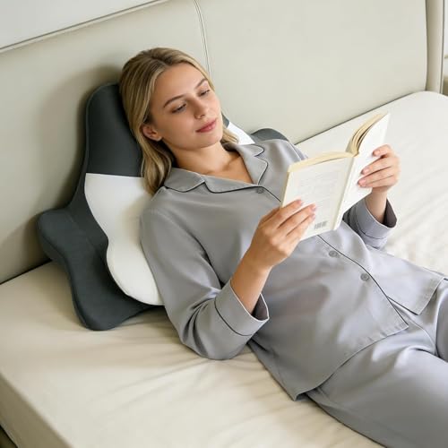 FATIVO Almohada Lectura Cama 2 en 1 Almohada