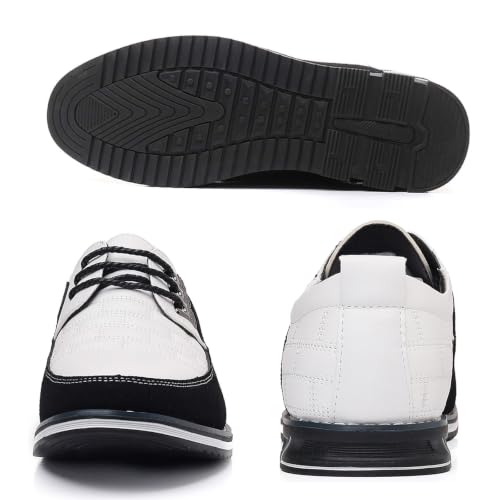 Image of Mens Dress Shoes Casual Business Oxford Derby Orthopedic Leather Shoes Simple Lace-up Walk Loafers Flats Shoes for Men