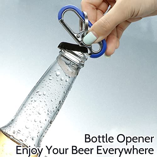 Canipha 3Pcs Men’s Car Keychains, Heavy Duty Keychain With Double Keyrings, Metal Car Key Fob Keychain Rings, Carabiner Key Chains Car For Men/Women,Llaveros De Hombre Para Carros #TOP4