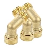 SHINEOFI 3 Stück Garten Bogenventile Kupfer Praktische Schlauchverbinder für Bewässerungssysteme Langlebige Wasseranschlüsse für Landschaftsbau und Landwirtschaft