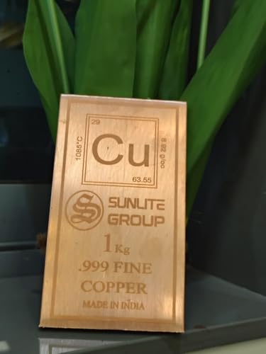 Image of PURE COPPER BAR 99.9% PURE COPPER 1 KG (1 KILO) (1 kg)