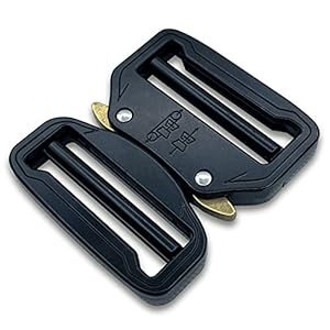 TXZWJZ Taktische Gürtelschnalle 38mm Metall Schwarz