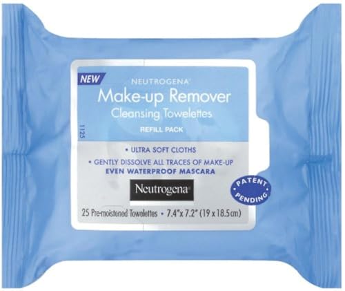 Neutrogena Makeup Remover Cleansing Towelettes, Refill Pack, 25 Count