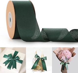 Double Face Satin Ribbon 38mm Wide Dusty Rose Satin Ribbon for Gift Wrapping, Wedding Decor, Bridal Flower Bouquets, Bows Making, Christmas Decoration, DIY Crafts - 22.86 Meters/Roll