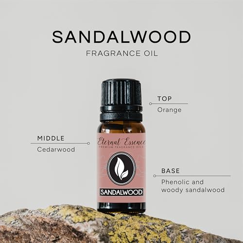 Image of Sandalwood Premium Grade Fragrance Oil - 10ml - Scented Oil