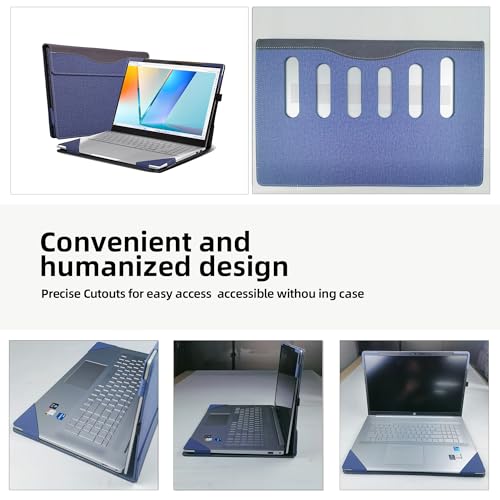 Funda para Laptop ASUS Vivobook S16 16" PU Cuero Azul miniatura 4