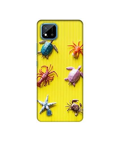 Image of Amazon Brand - Solimo Basic Case for Realme C20 (Plastic Multicolor)