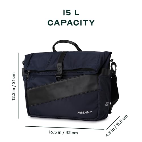 Image of Assembly Messenger Bag with Sleek Construction & Laptop Protection, Water-Resistant Laptop Bag for Office & Commuting