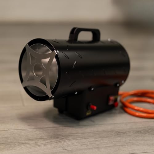 Marco Paul 15kW Gas Heater Portable Industrial Space Heater with Adjustable Heat Settings Energy Efficient Heating Appliance for Workshop Warehouse Garage or Office CE Approved