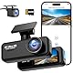 Dashcam Auto 4K+1080P SIGRILL Dashcam Auto Vorne Hinten, WiFi Dash Cam APP Steuerung, kostenlose 64-GB-Karte, Ultra Nachtsicht Daschcam, 24H Parkmodus, G-Sensor, Loop-Aufnahme, Max 256GB