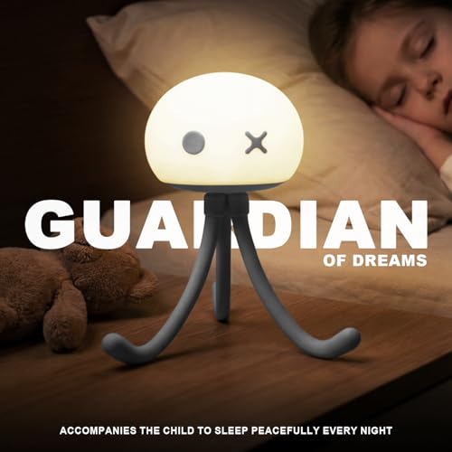 Lámpara de noche medusa para cuna y habitación infantil miniatura 2