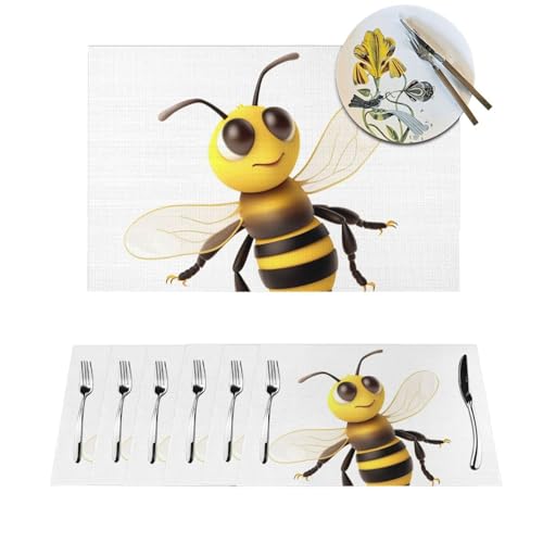 Sets de table motif abeille pour embellir la cuisine
