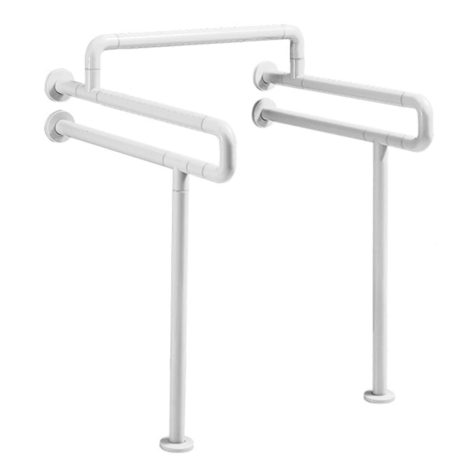 Fkxsxaz Women's White Handicap Rails Grab Bar, Toilet Rail Bathroom Support For Elderly Disabled Pregnant Stainless Steel, Safety Hand Railing Guard Frame Shower Assist Aid Handrails Grips,