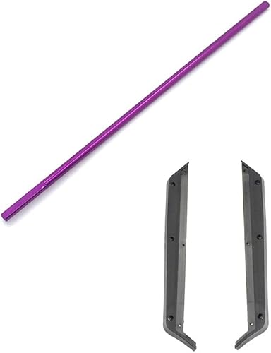 Trjgtas Conjunto de protección de borde inferior lateral para Wltoys 124019 124018 112 y eje de transmisión central de metal color morado