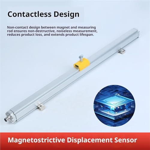 Sensor de desplazamiento magnetoestrictivo que corrige errores de guiado mecánico 3