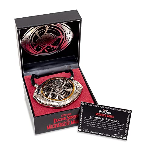 Toynk Marvel Studios Doctor Strange in the Multiverse Of Madness Brass Eye Of Agamotto Prop Replica Necklace2