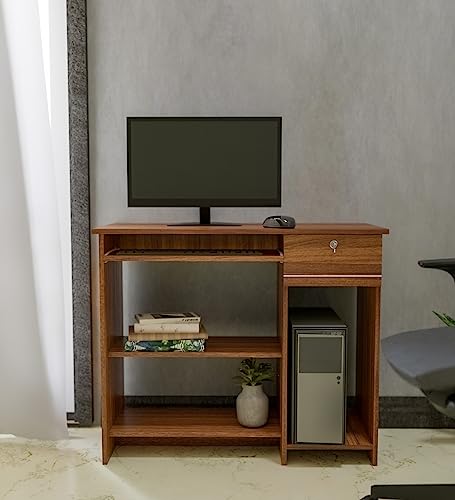 Image of COUCH CULTURE Bingo Engineered Wood Study Table | Multi-Purpose Study Table | Computer Table for Students | Office Table with 1 Drawers | Desk for Work from Home | 1 Year Warranty - Leon Teak