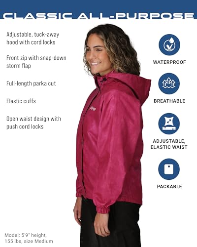 FROGG TOGGS Women's Classic All-Purpose 3-Layer Waterproof Breathable Rain Suit2