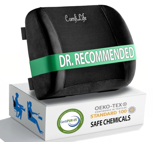 Travesseiro de Suporte Lombar ComfiLife para Cadeira e Carro